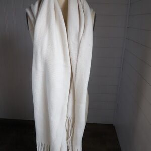 Anthropologie Cream blanket Scarf